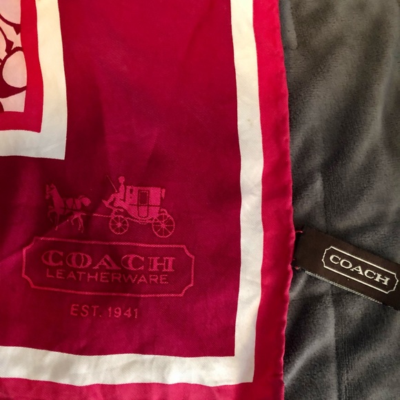 Coach Silk Scarf - Picture 1 of 3